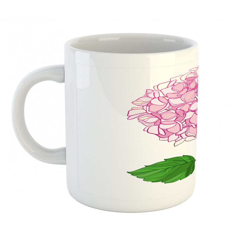 Hand Drawn Pink Petals Mug