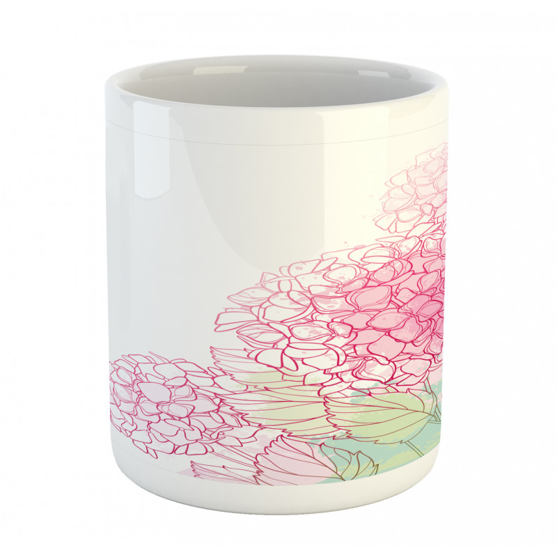 Grunge Paint Art Flowers Mug