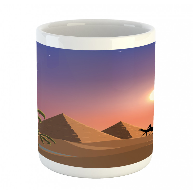 Caravan Camels Desert Scene Mug