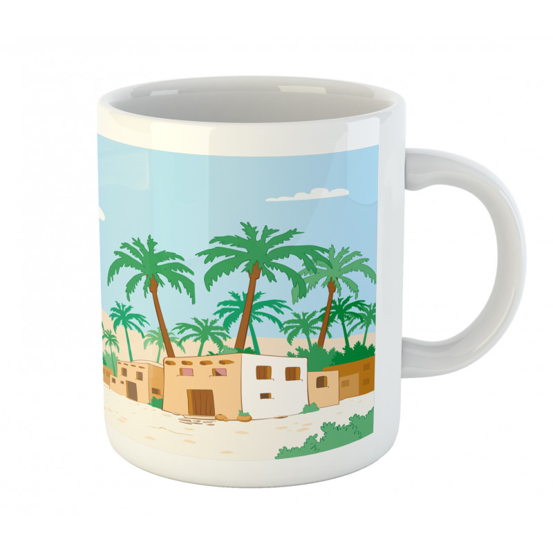 Village with Houses Trees Mug