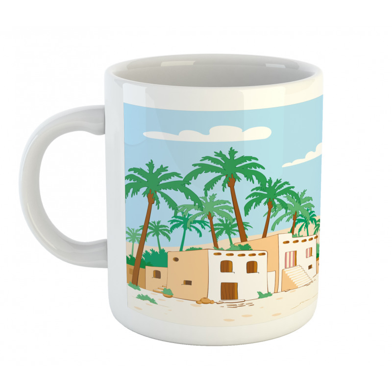 Village with Houses Trees Mug