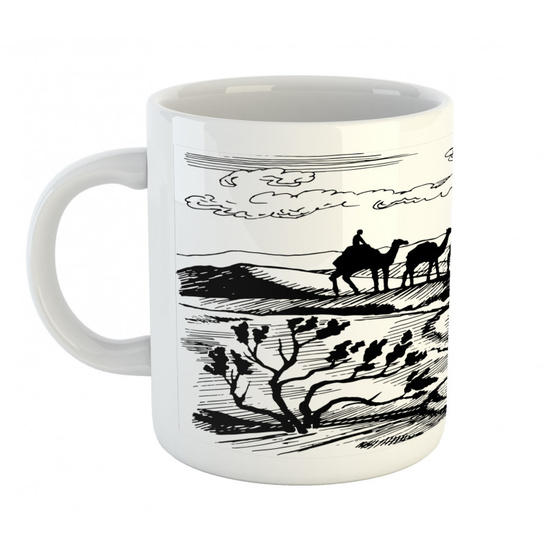 Sketchy Camel Caravan Mug