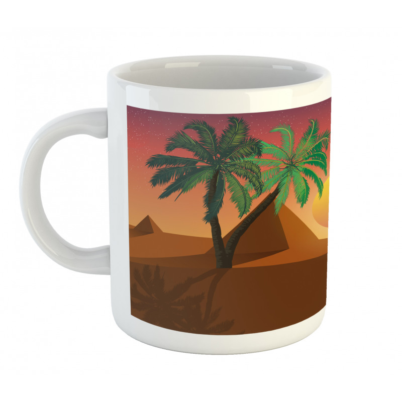 Camels Pyramids and Palms Mug