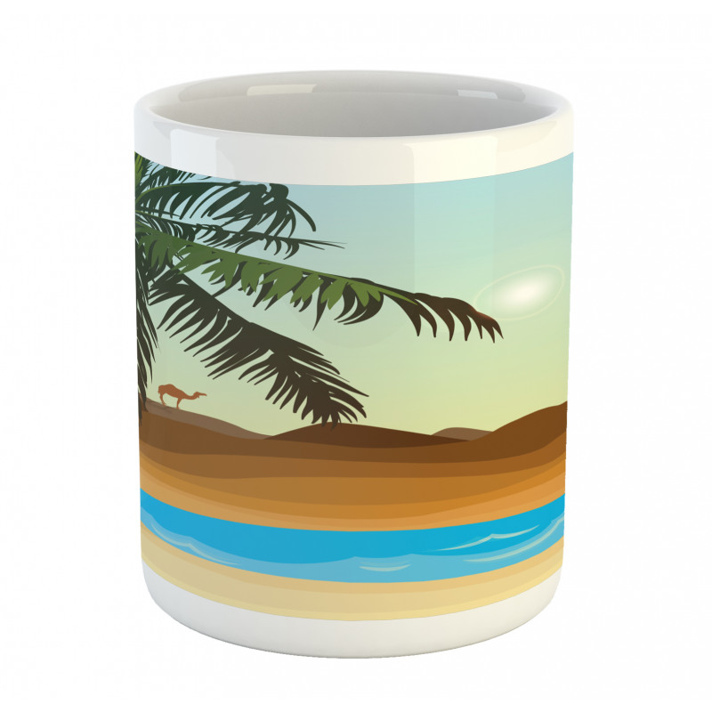 Tree and a Camel Far Away Mug