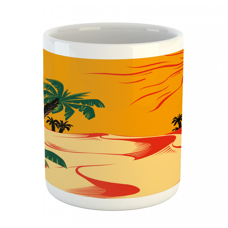 Wind Rippled Sand and Trees Mug