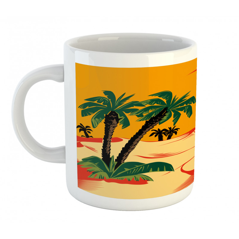 Wind Rippled Sand and Trees Mug