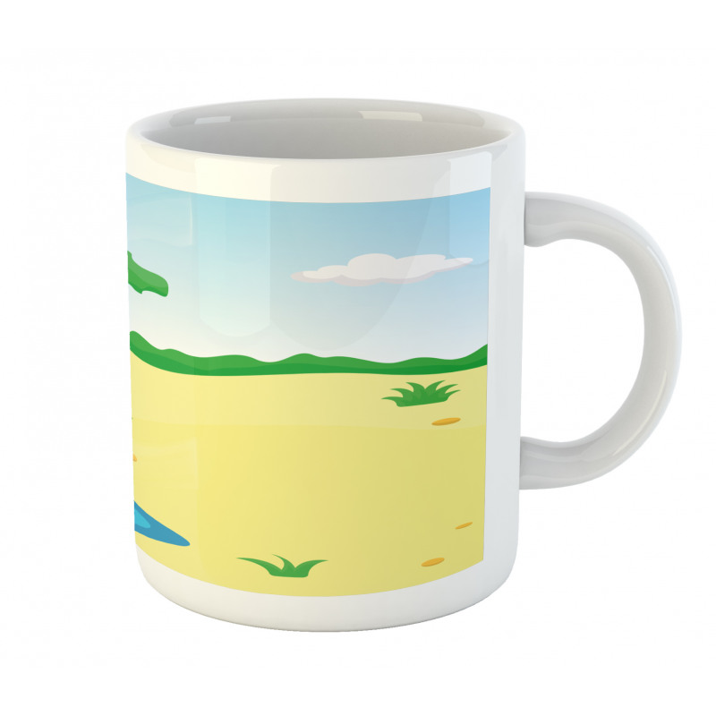 Cartoon Style Little Pond Mug