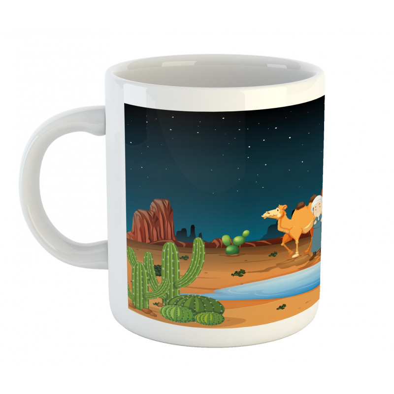 People Camels Cactus Mug