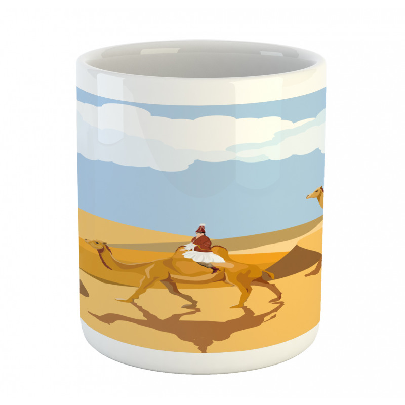 Woman Riding a Camel Mug