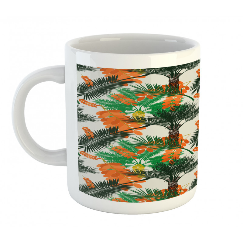 Date Palm Tree with Leaves Mug