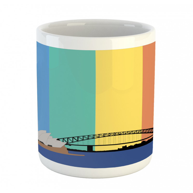 Sydney Building on Rainbow Mug