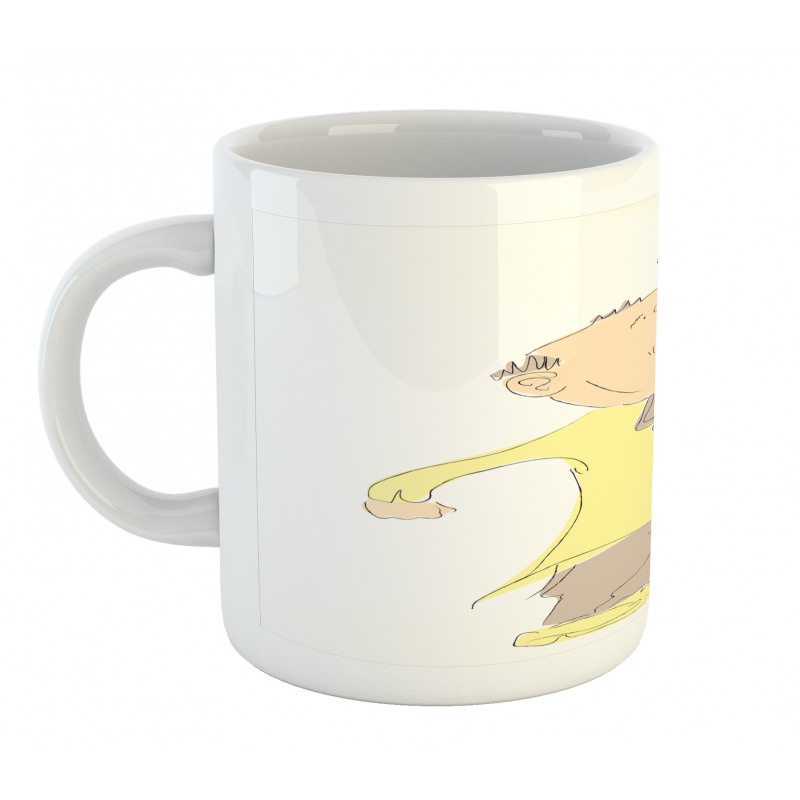 Singing Man Pastel Sketch Mug