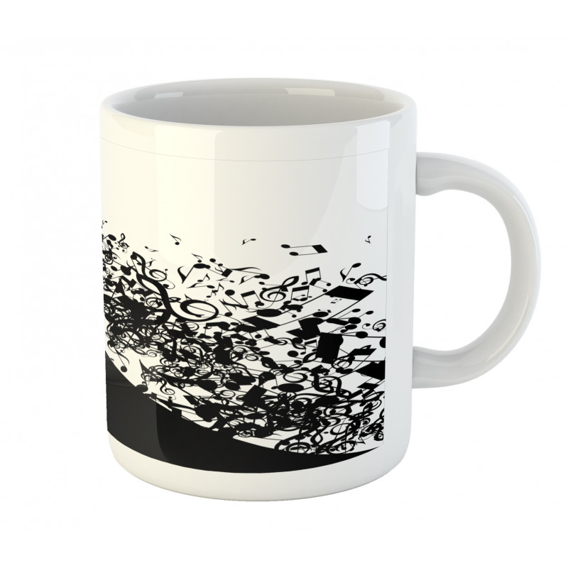 Black and White Singer Woman Mug