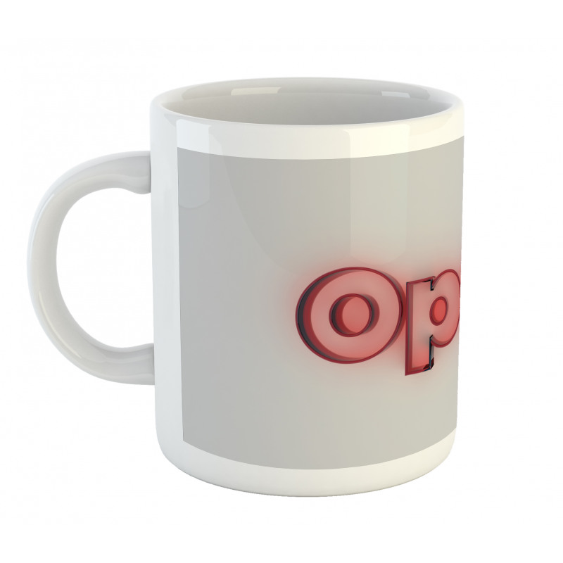 Computer Graphic Typography Mug