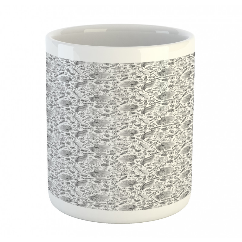 Outline Tropic Foliage Mug