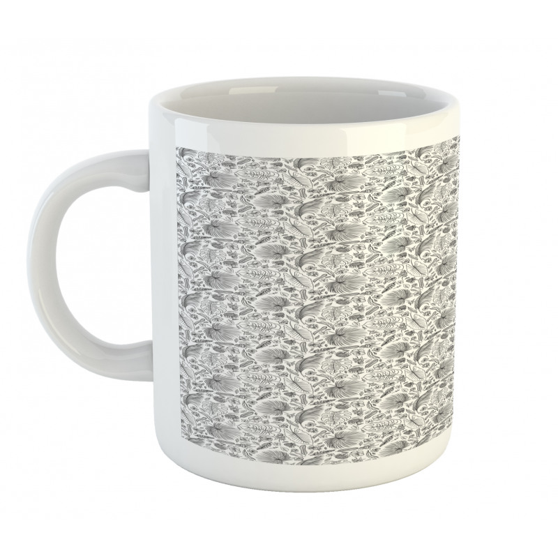 Outline Tropic Foliage Mug