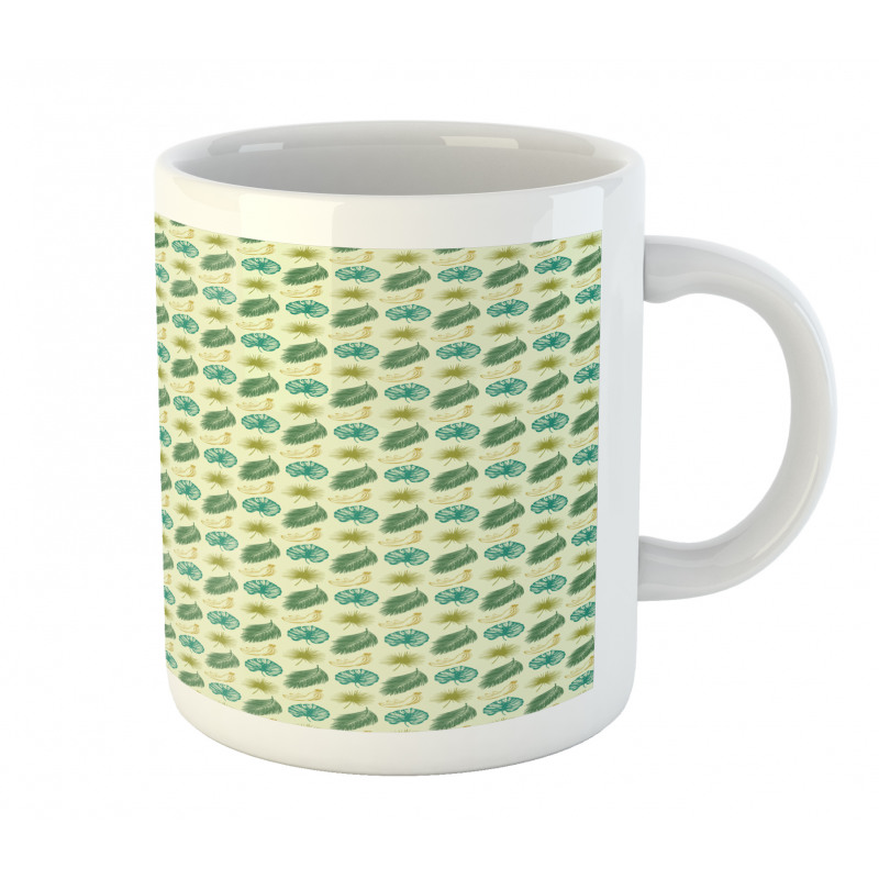 Banana and Leaves Art Mug