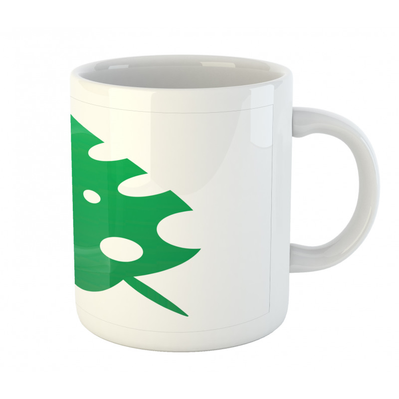 Simple Tropical Leaf Mug