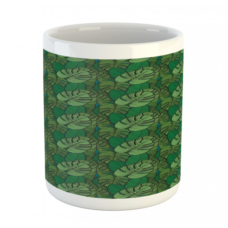 Dark Toned Monstera Mug