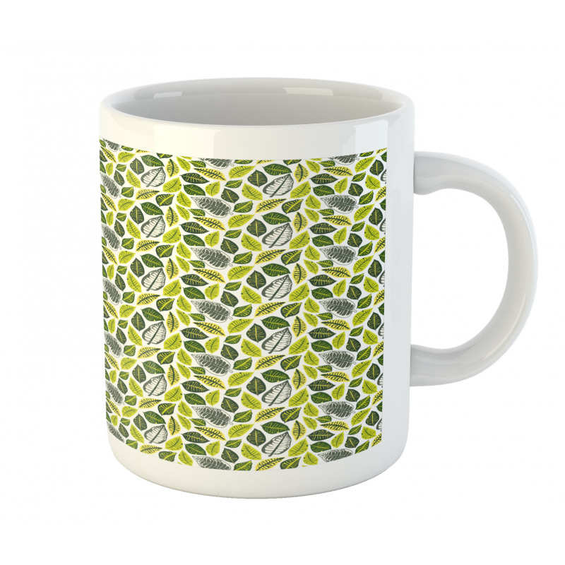 Vivid Tropical Leaves Mug