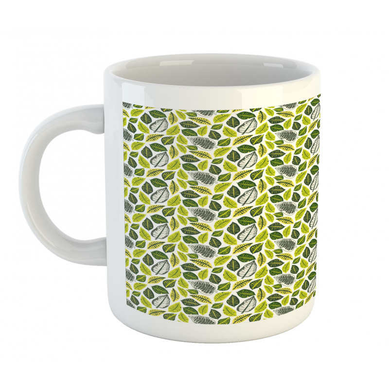 Vivid Tropical Leaves Mug