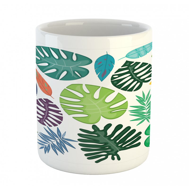 Colorful Bold Leaves Mug