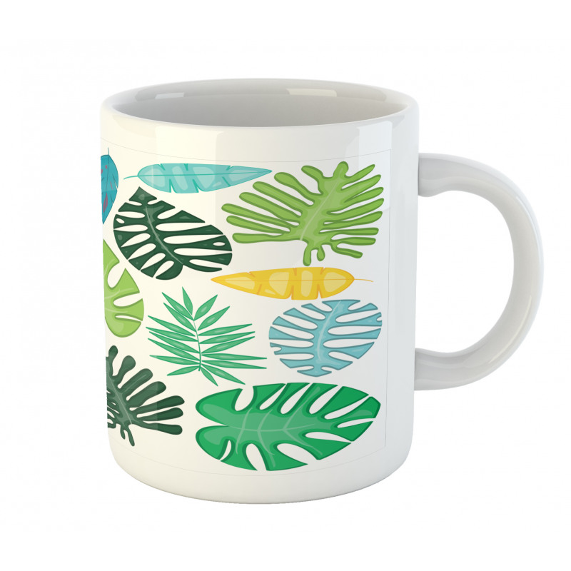 Colorful Bold Leaves Mug