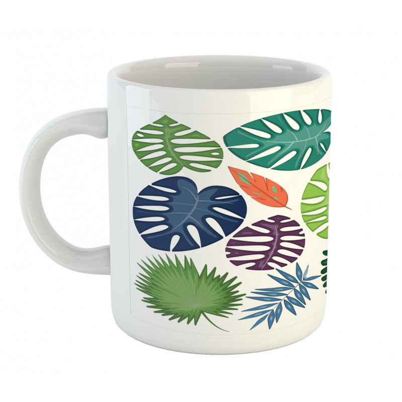 Colorful Bold Leaves Mug