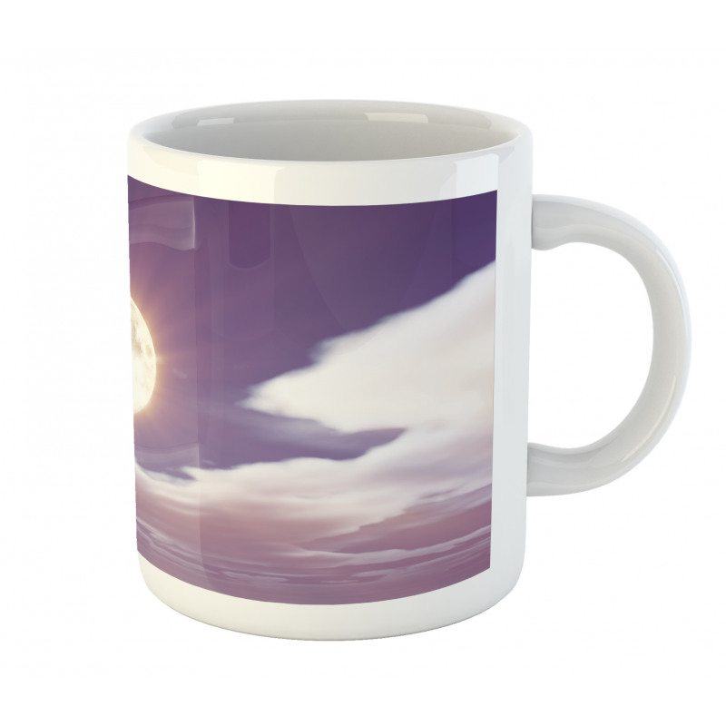 Dramatic Moon and Clouds Mug