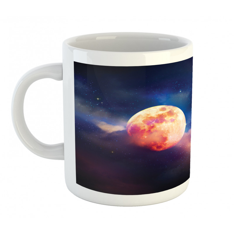 Cosmic Scene with Planets Mug