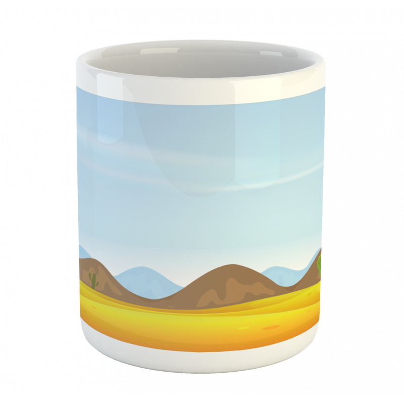 Cactus Plants Mountains Desert Mug