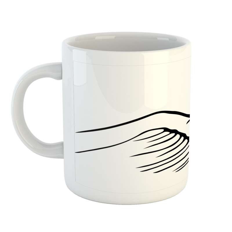 Monochromatic Man on Camel Mug