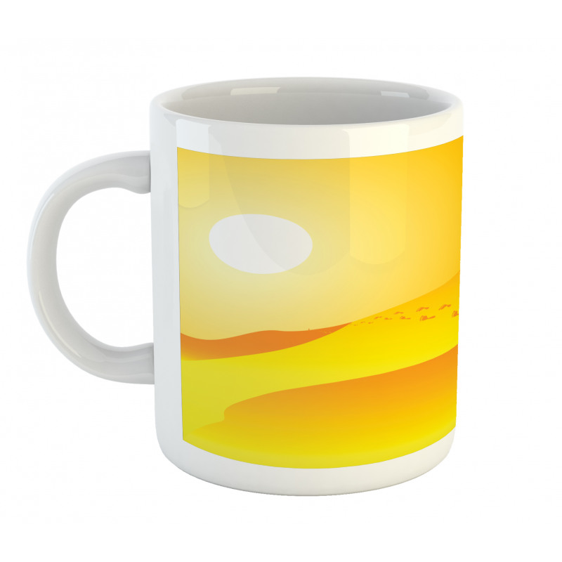 Sand Hills Sun and Footprints Mug