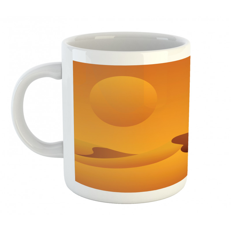 Monochrome Desert View Camel Mug