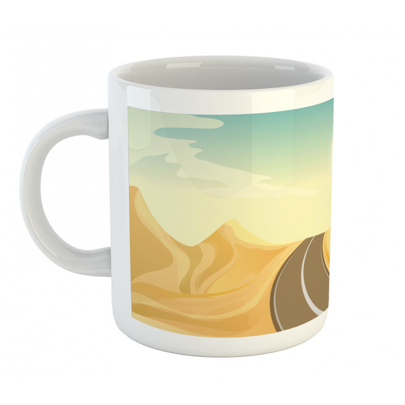 Road Adventure in Desert Hills Mug