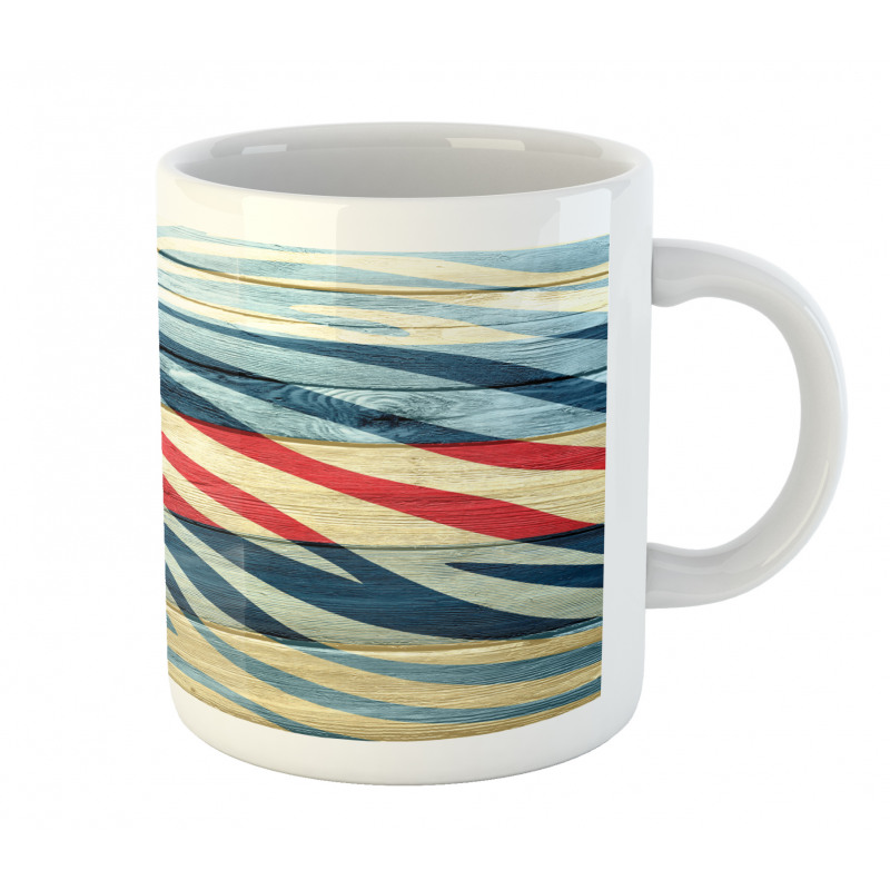 Country Zebra on Wood Mug