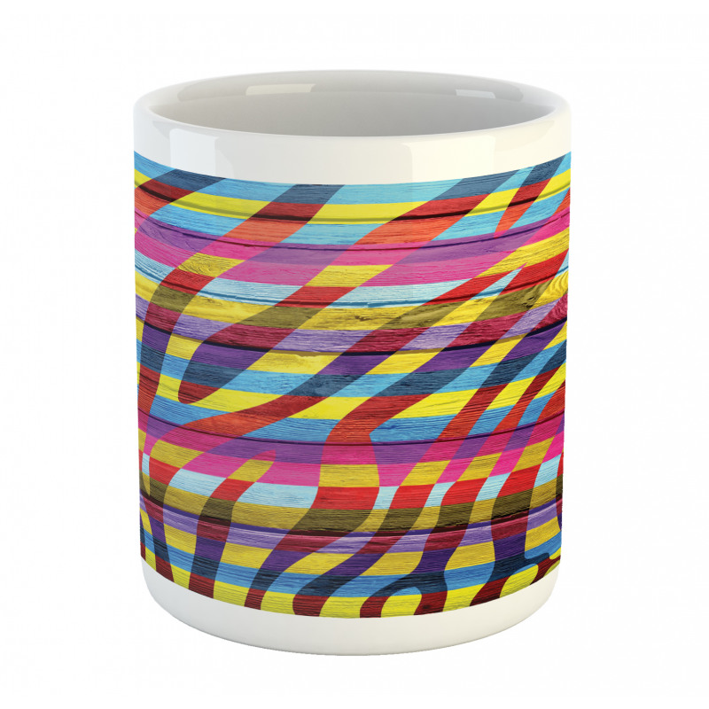 Vibrant Curvy Lines Mug