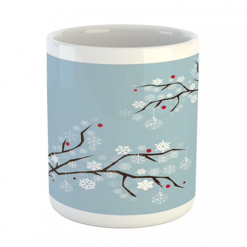 Snowflakes on Branches Mug