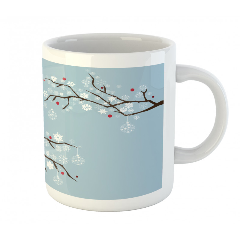 Snowflakes on Branches Mug