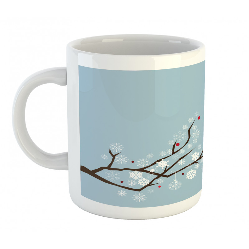 Snowflakes on Branches Mug