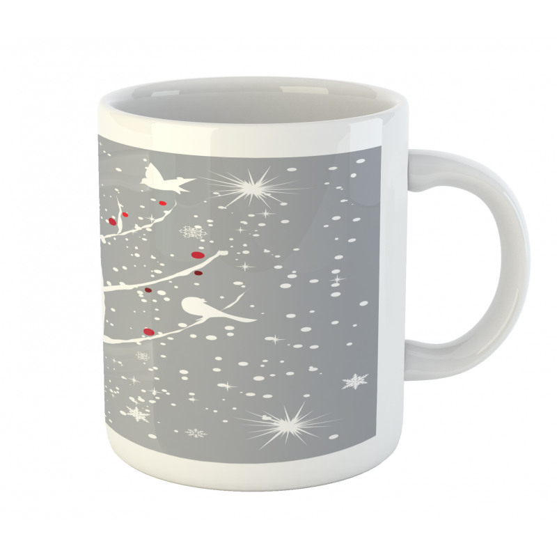 Red Berries and Birds Mug