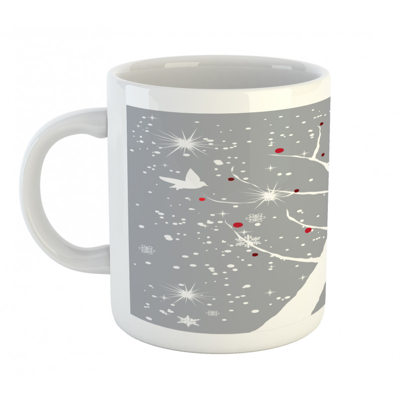 Red Berries and Birds Mug