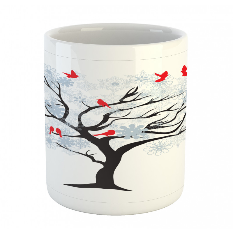 Birds Flying on a Tree Mug