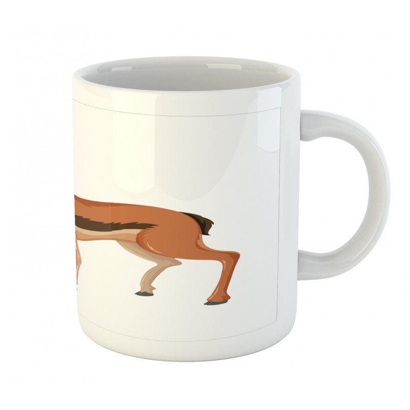 Cartoon Animal on Plain Mug