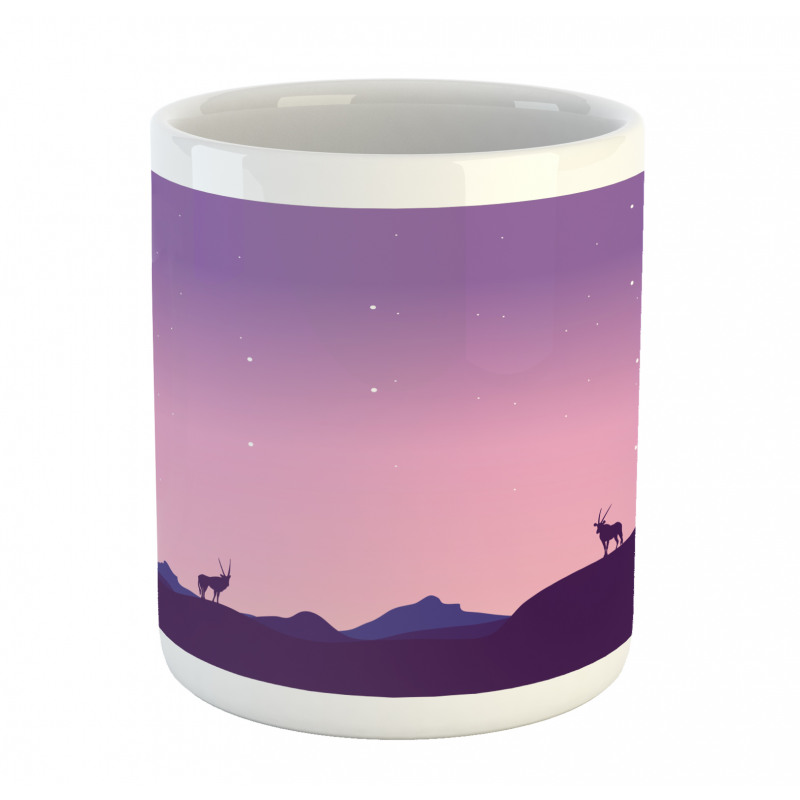 Animals Hill Ombre Night Mug