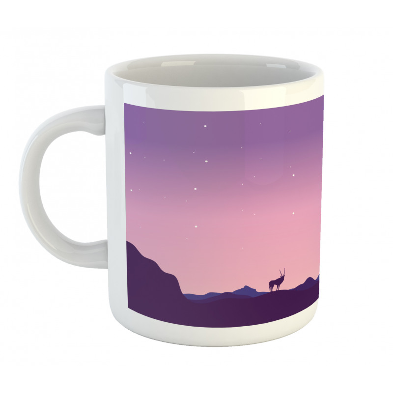 Animals Hill Ombre Night Mug