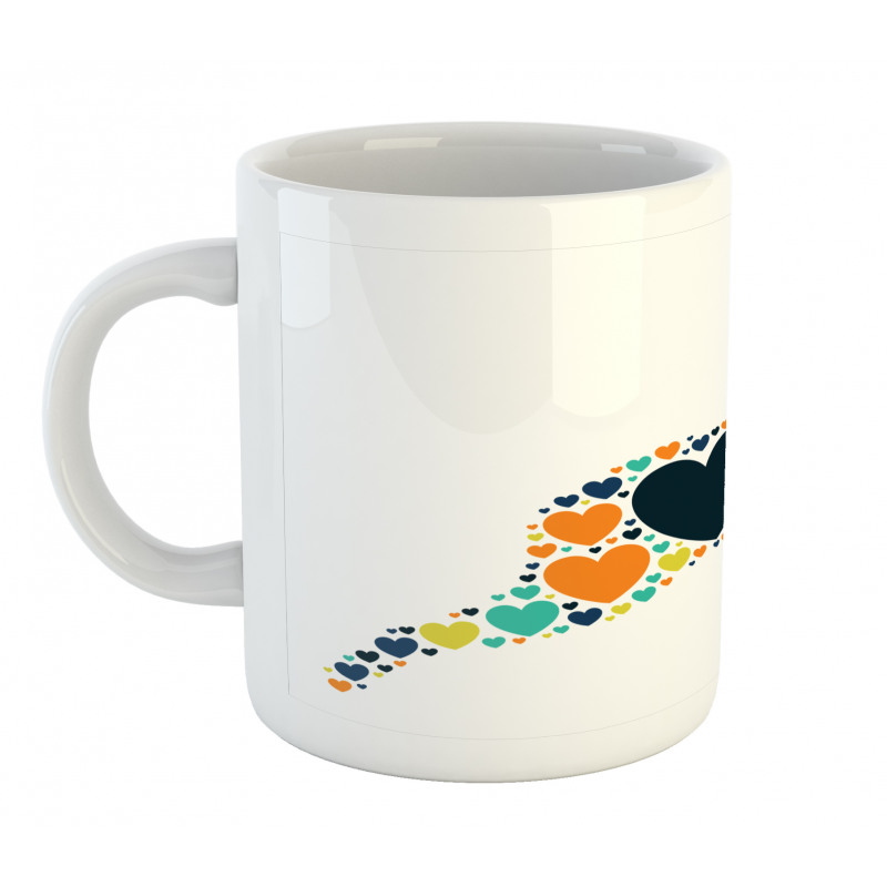 Animal Heart Silhouette Mug