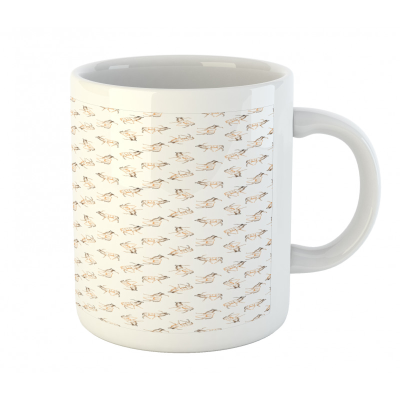 Detailed Sketch Animal Art Mug