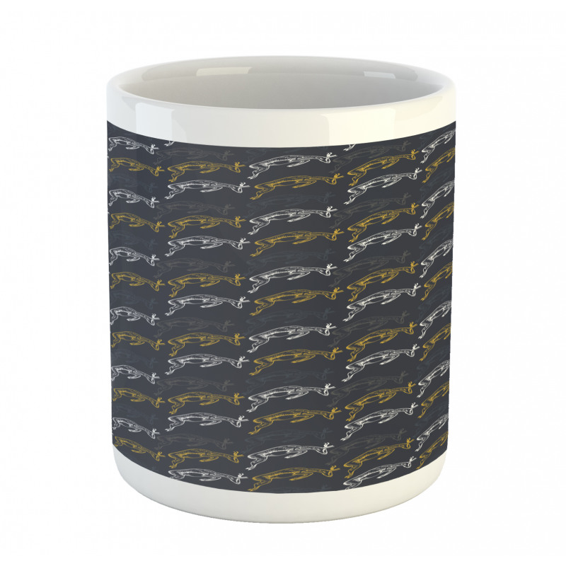 Modern Jumping Pose Animal Mug