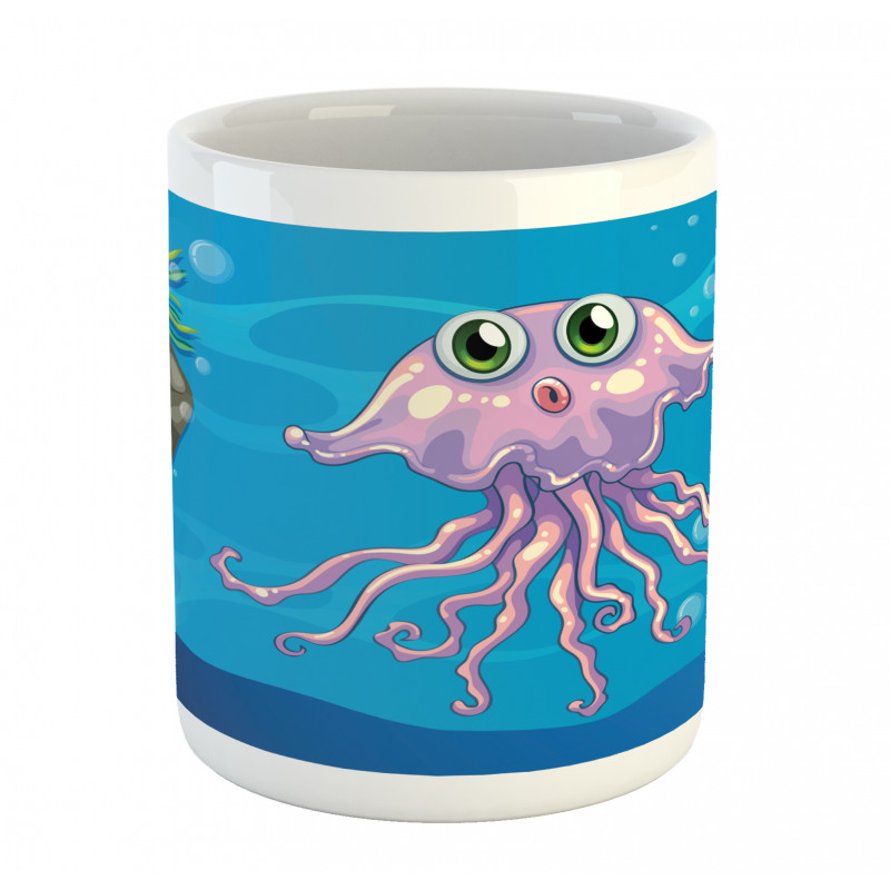 Aquatic Animal Character Mug